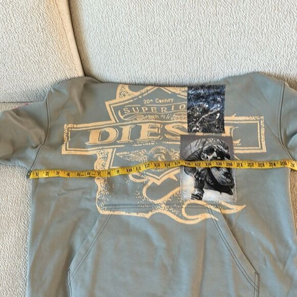 SOLD DIESEL Gray S-Baxt-Hood-R1 Hoodie, size Large, NEW with tags - Picture 13 of 14